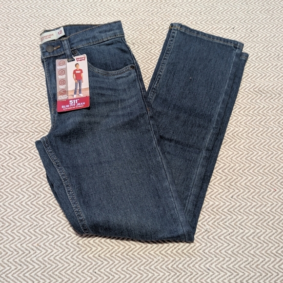 Levi's Other - Levi's Kids Slim Fit Jeans - Dark Blue Levi's 511 Adjustable Waist Band Size 12